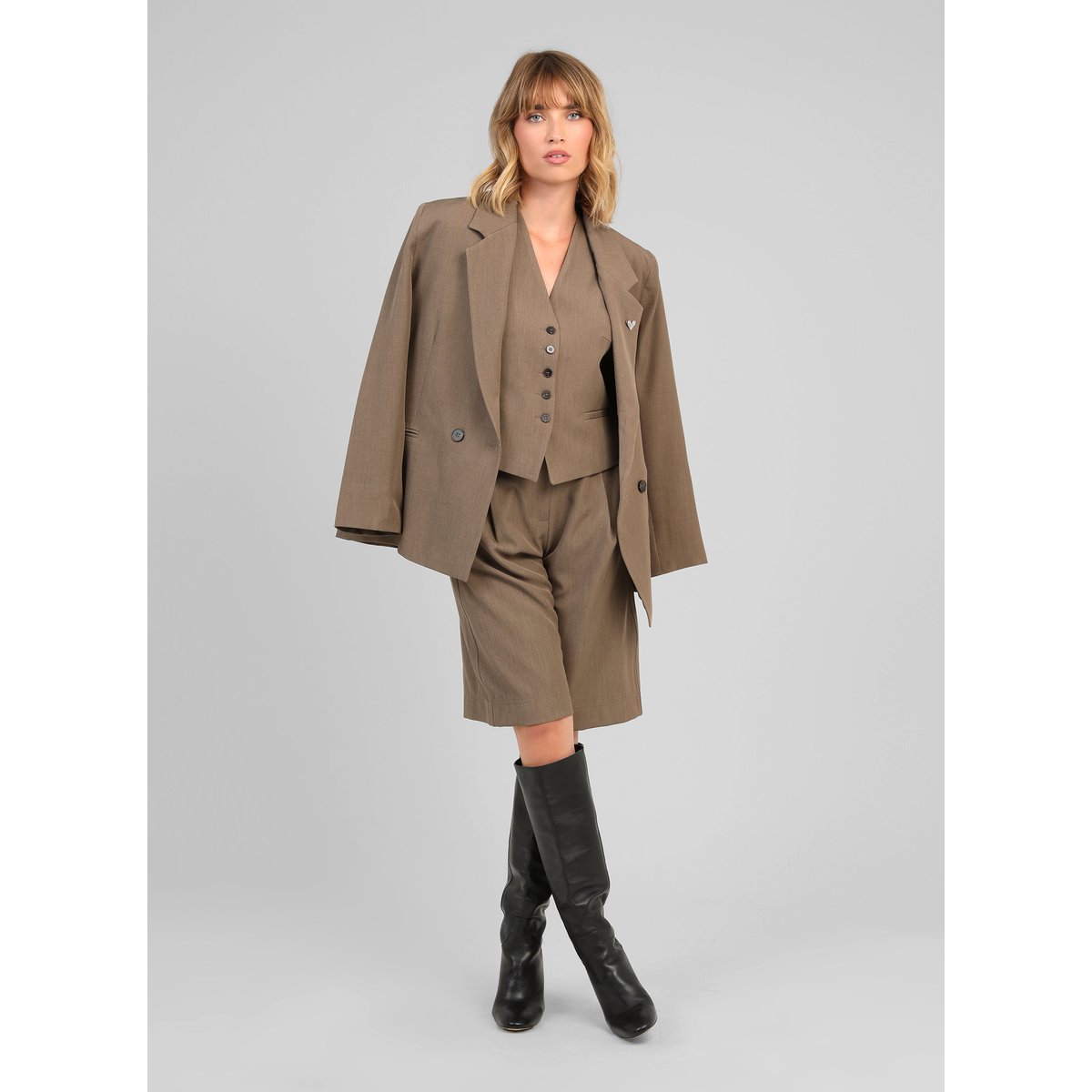 Veste ZALY taupe, AN'GE