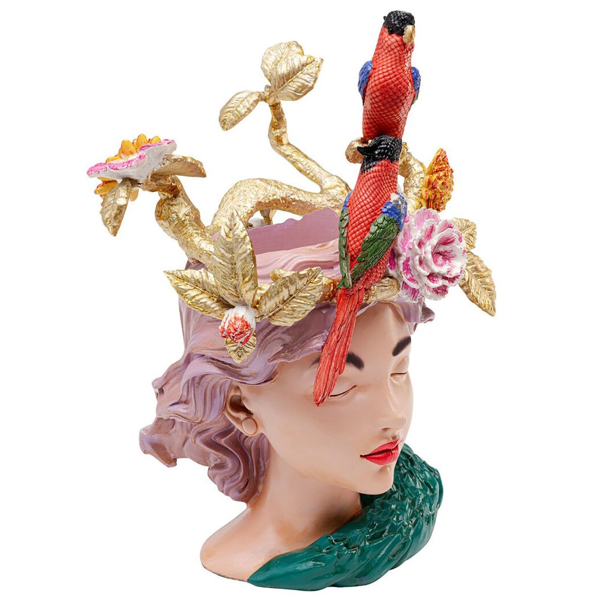 Vase femme exotique multicolore, KARE DESIGN
