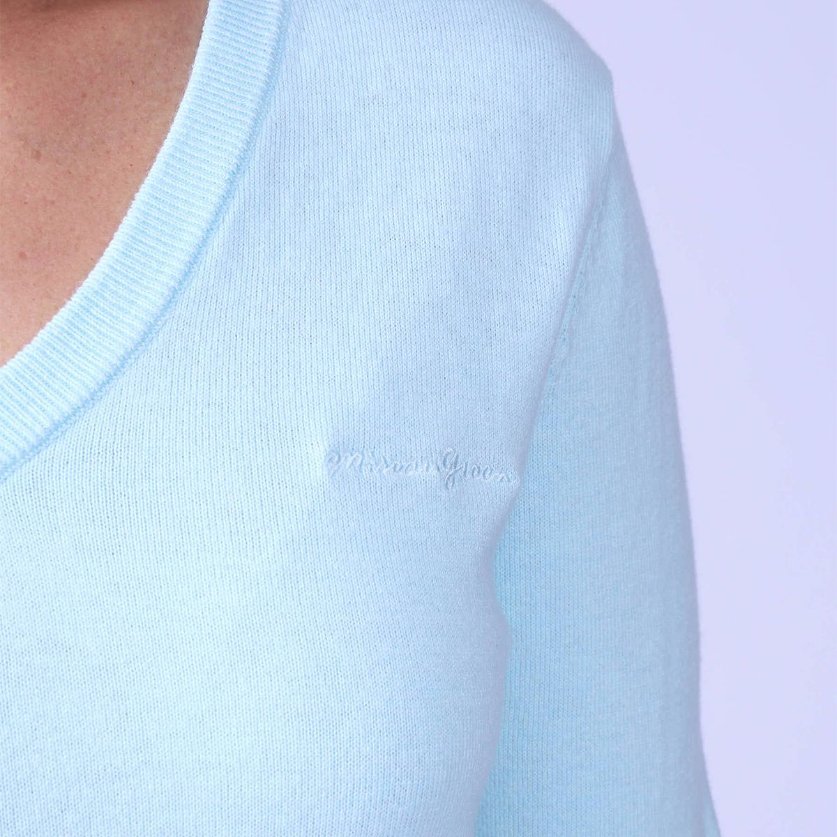 Pull Halexa bleu turquoise, MISE AU GREEN