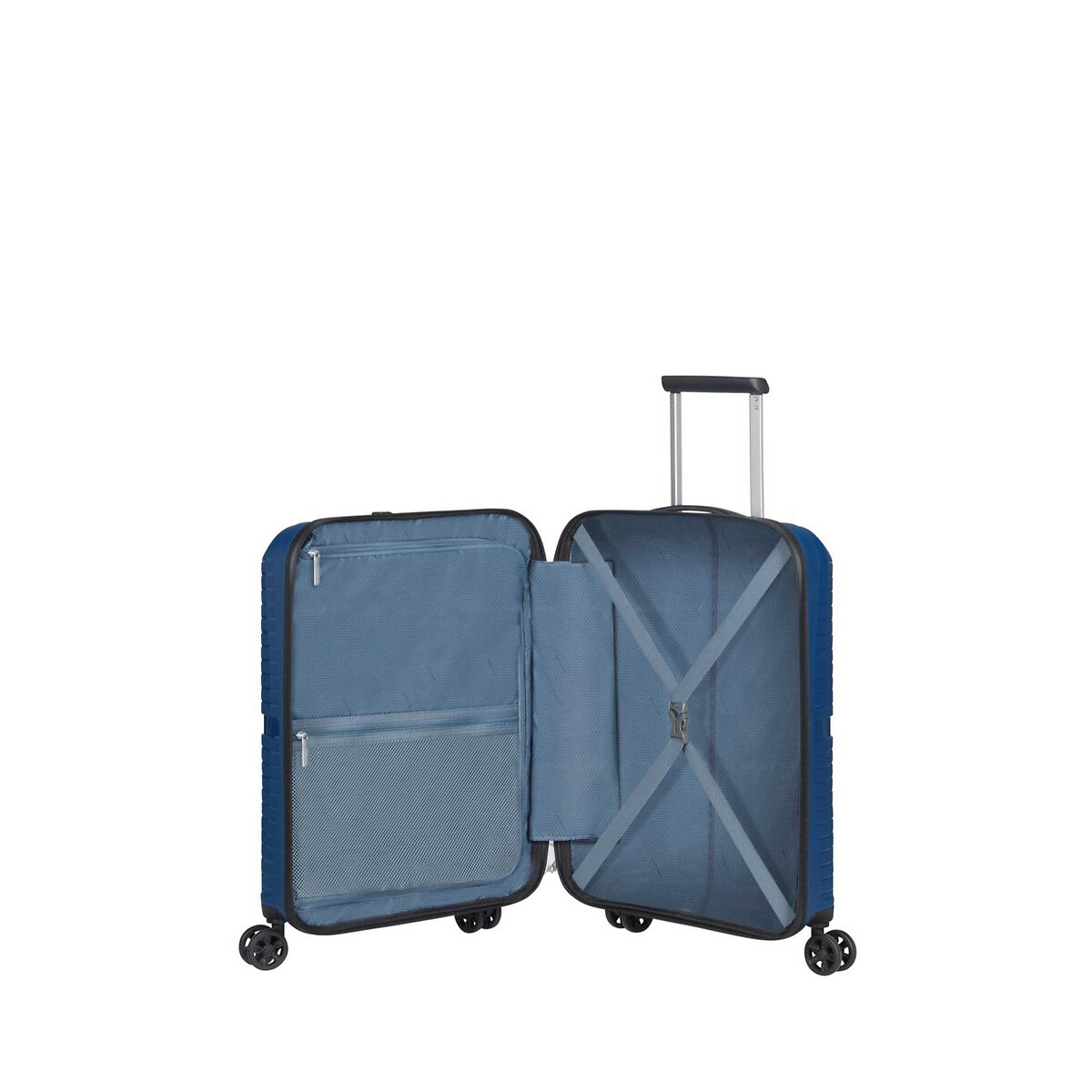 Mala de cabine superleve, 55 cm, com 4 rodas, da American Tourister azul, AMERICAN TOURISTER
