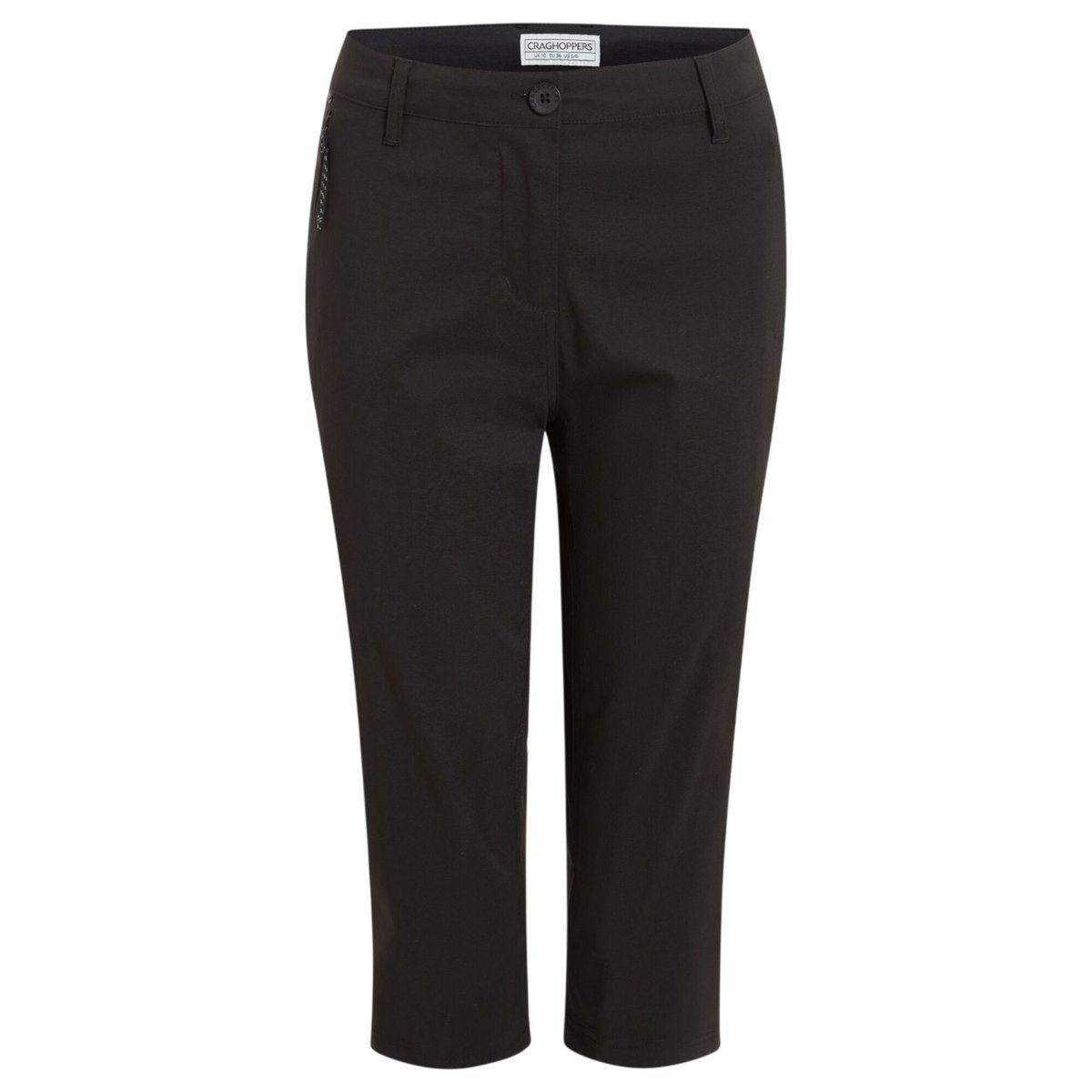Pantacourt à taille mi-haute KIWI PRO noir, CRAGHOPPERS