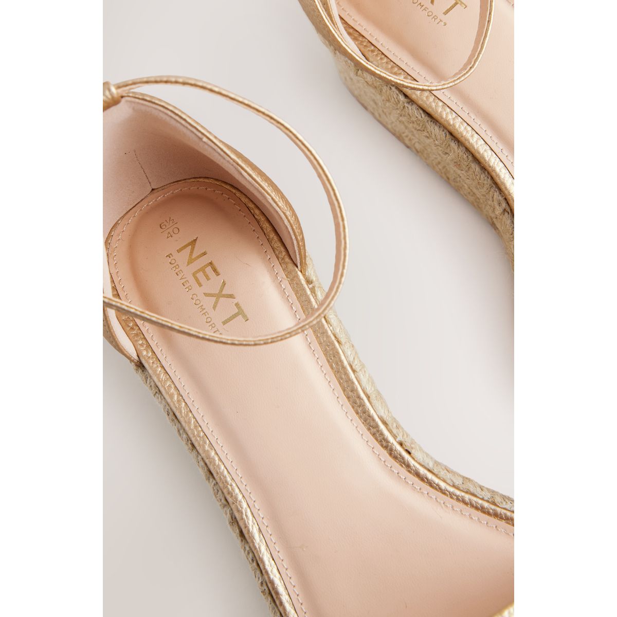 Espadrilles compensées doré, NEXT