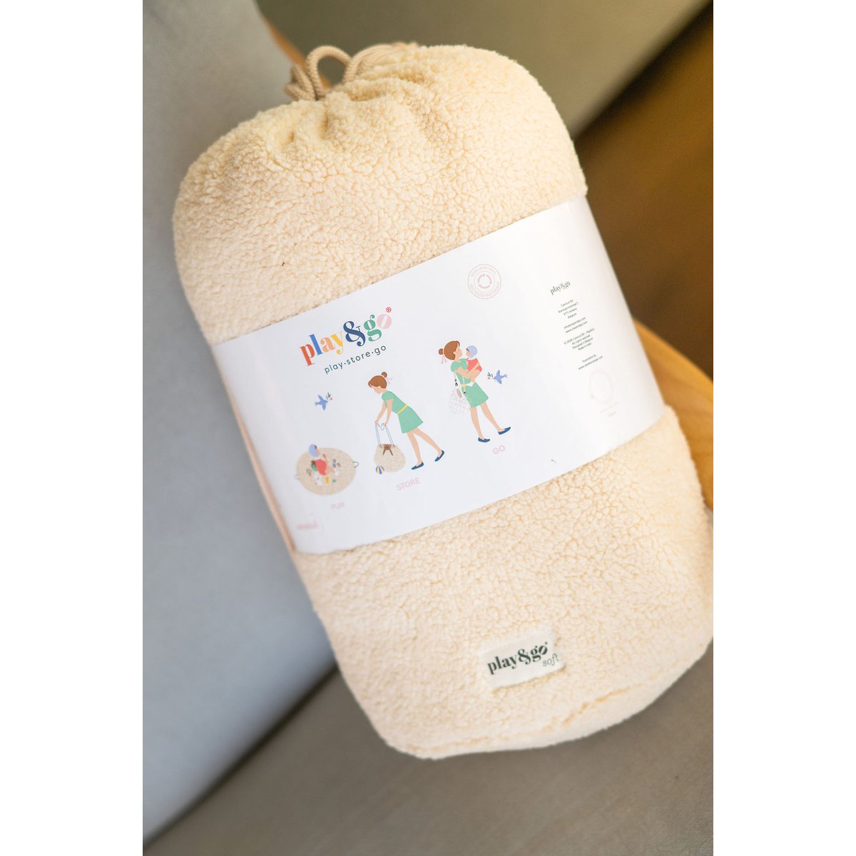 play&go - tapis d´éveil & sac - oak teddy beige, PLAY ET GO