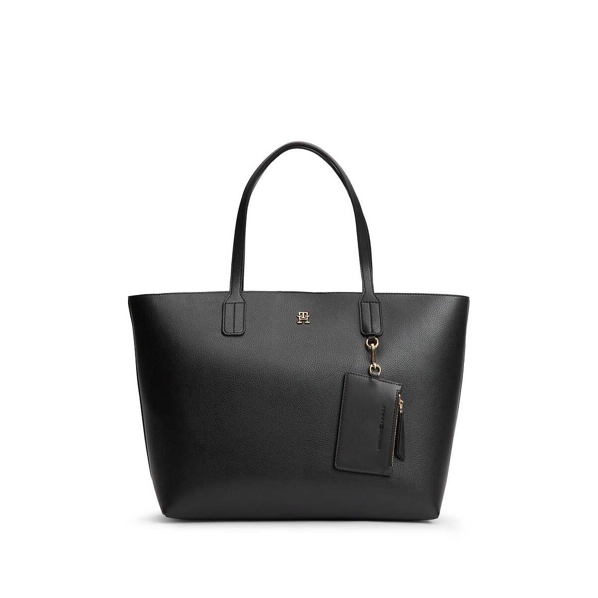 Grained Effect Tote Bag black, TOMMY HILFIGER