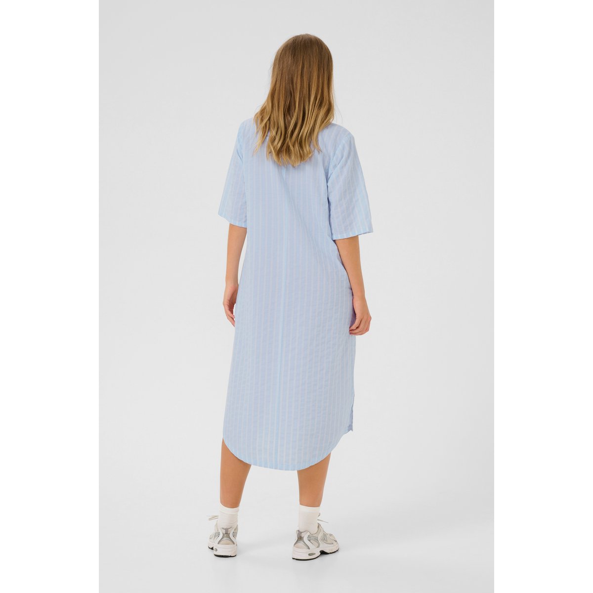 Dress bleu/blanc rayures, KAFFE