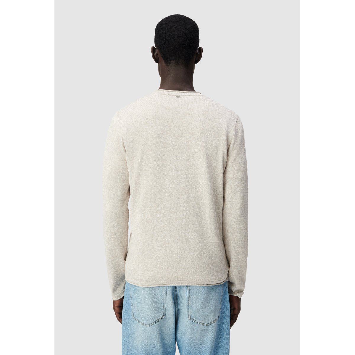 Pull tunisien tricot chiné beige, IKKS