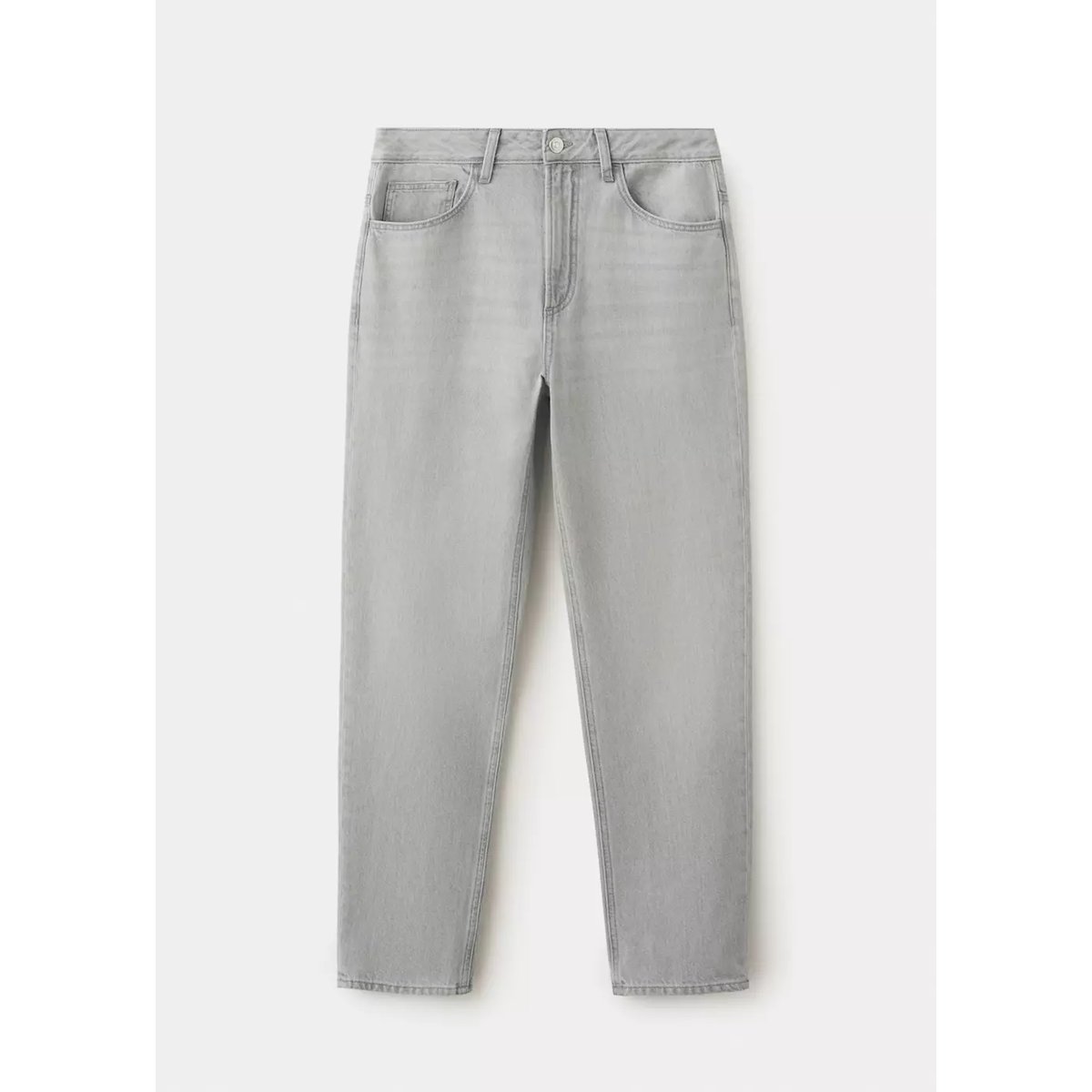 Jean regular-fit gris denim, MANGO TEEN