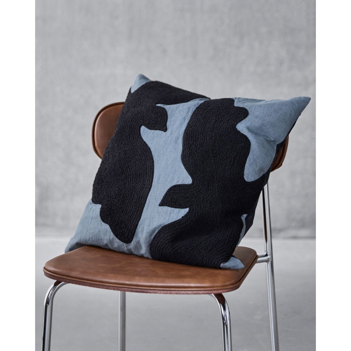 Coussin en coton Miki bleu, noir, HOUSE DOCTOR