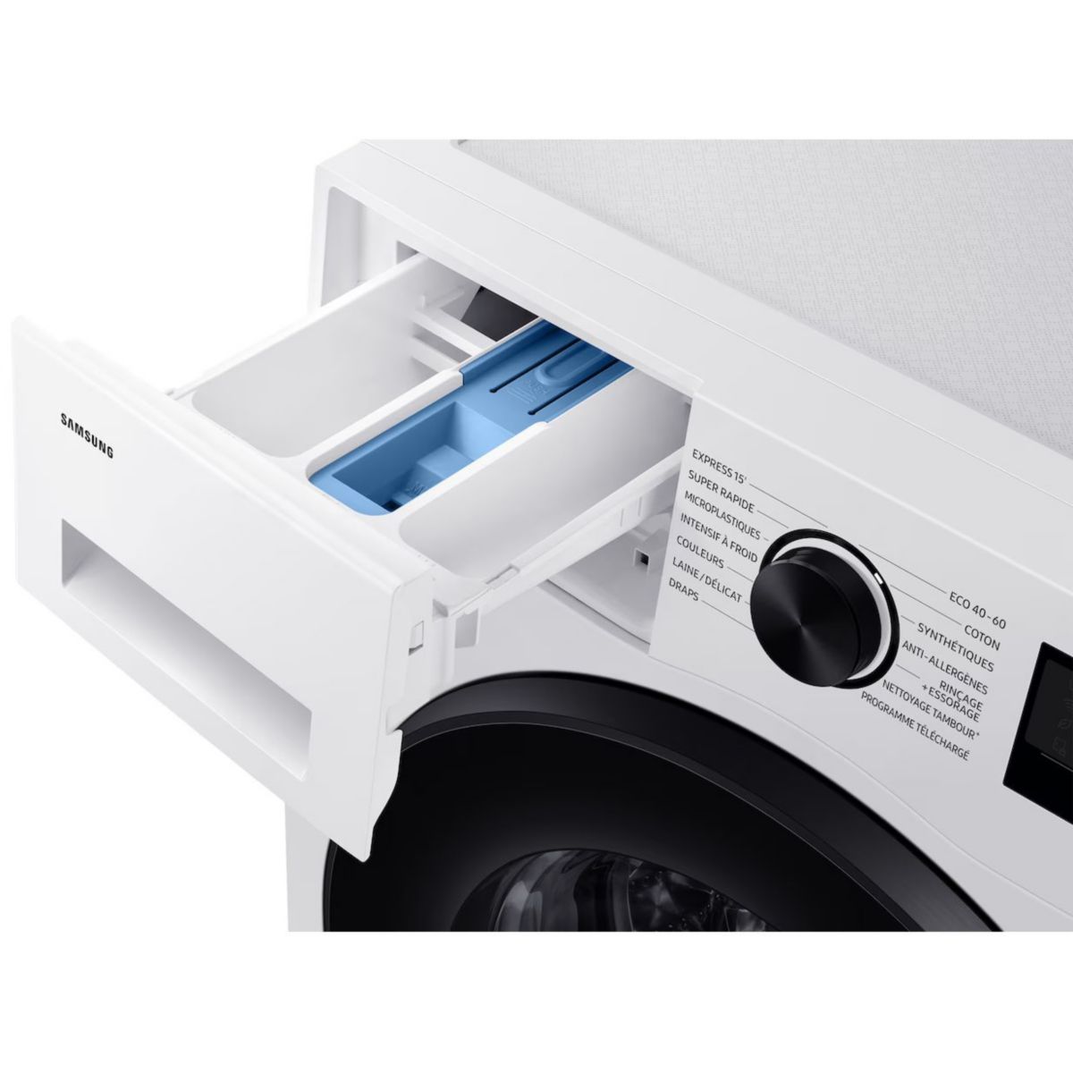 Lave linge hublot WW11DG5B25AE - 11 kg - 1400 tr/min - Classe A - Moteur induction - Connecté wifi - Bespoke AI blanc, SAMSUNG