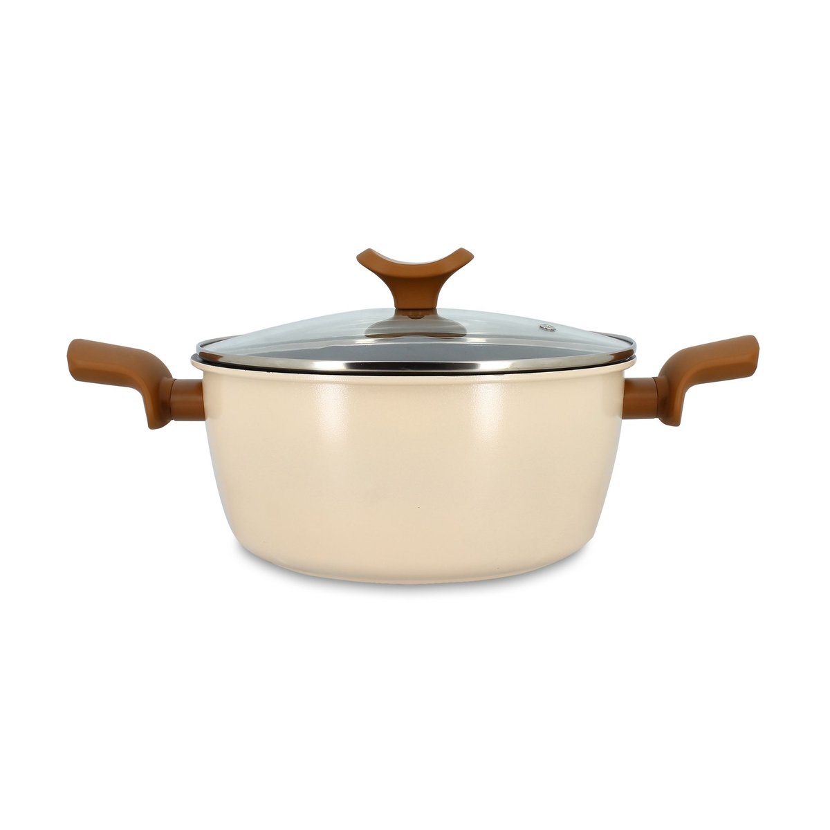 Faitout 24cm en acier carbone, PRATICOOK beige, MENASTYL