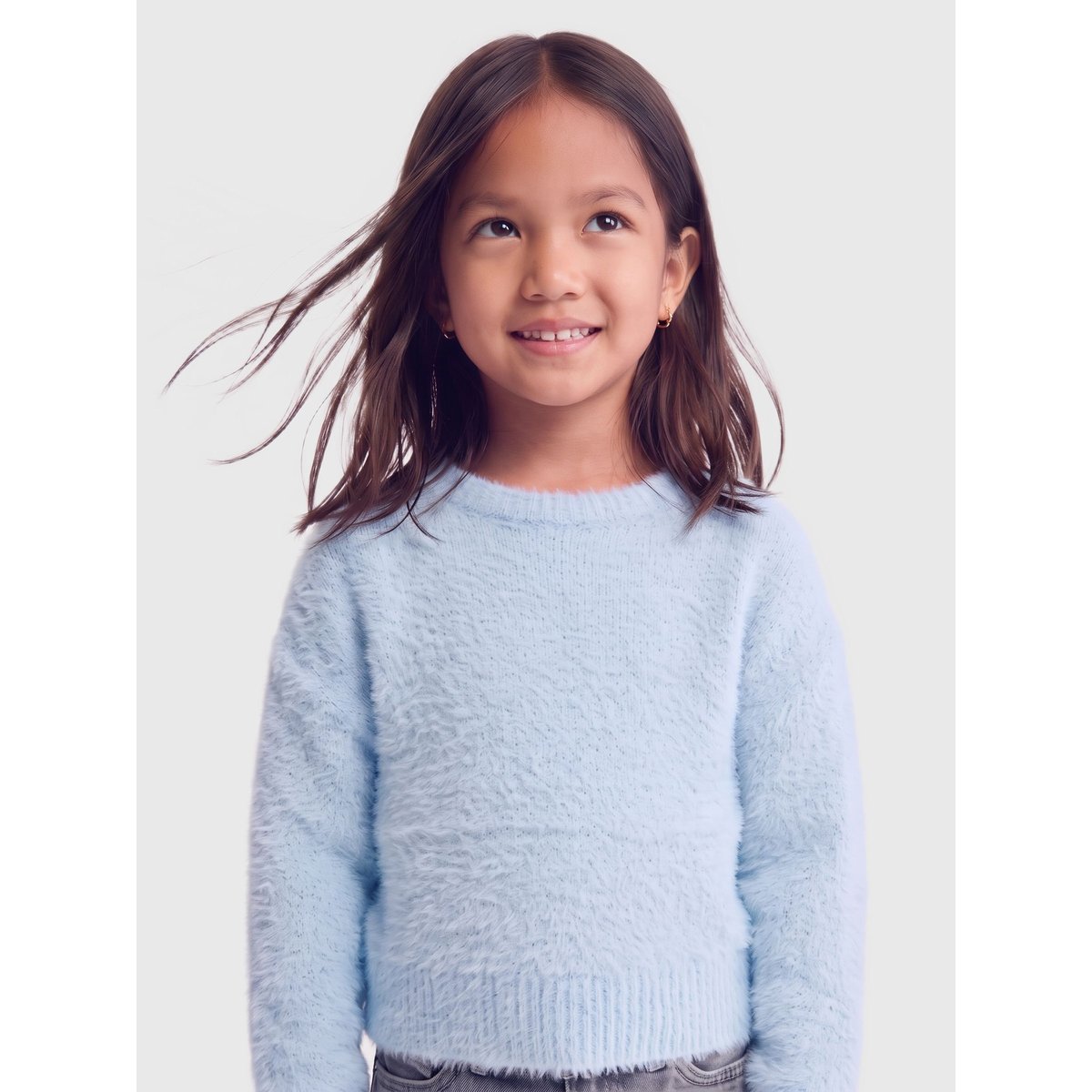 Pull En Maille cashmere blue, KIDS ONLY