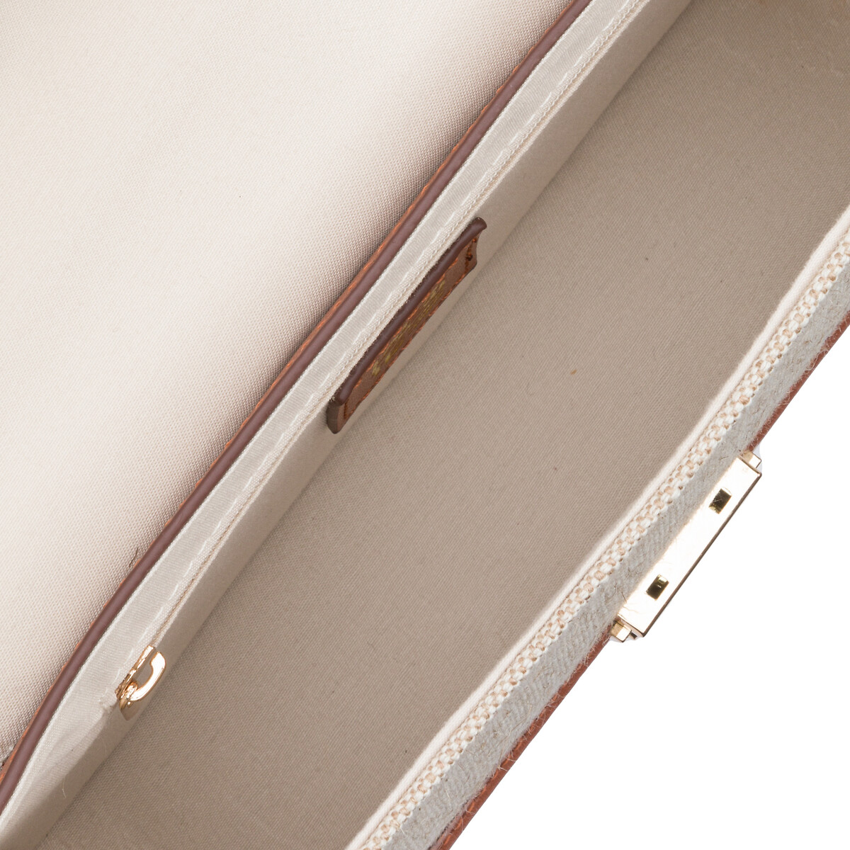 Sac à main bi-matière marron/beige, LA REDOUTE COLLECTIONS