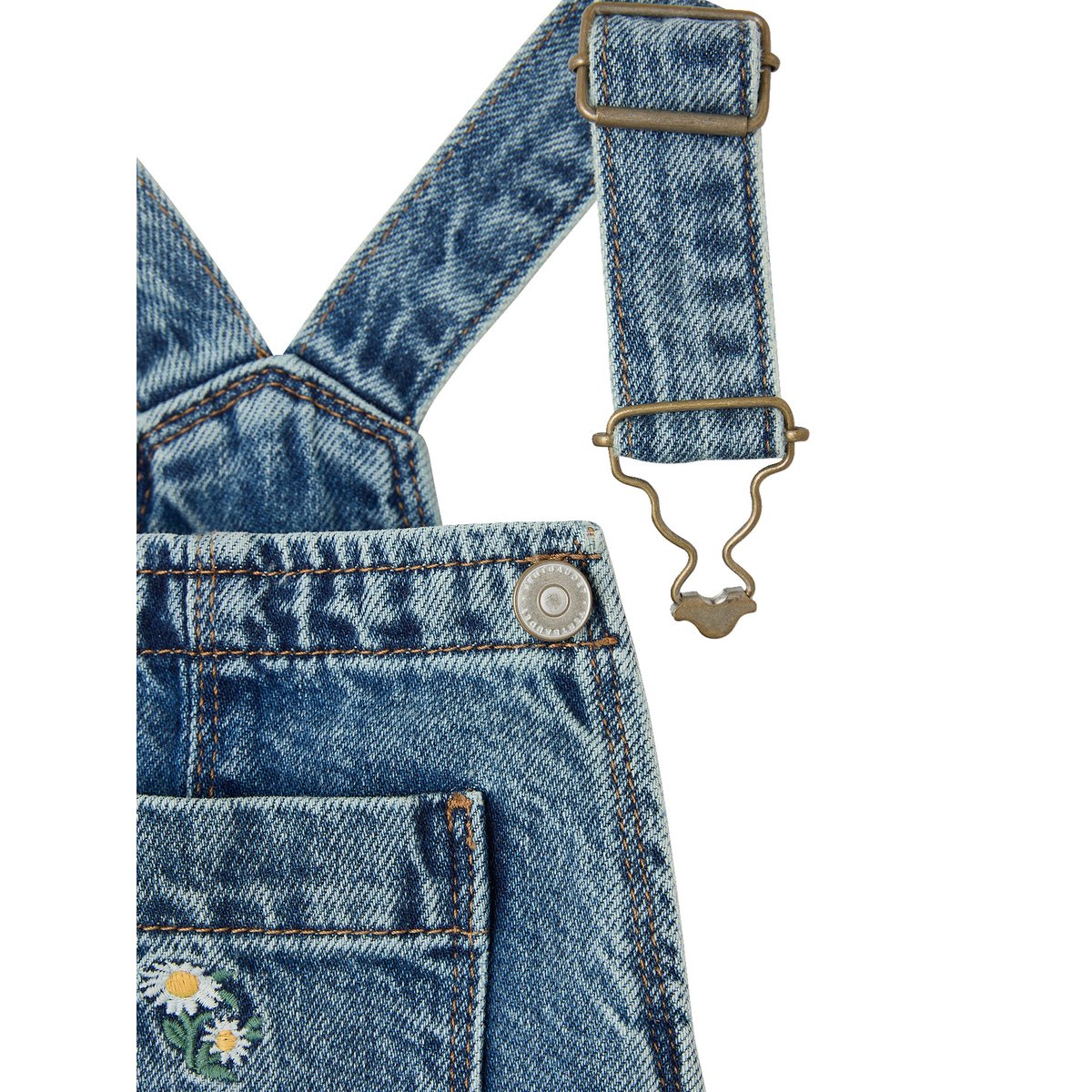 Salopette bleu jean, VERTBAUDET