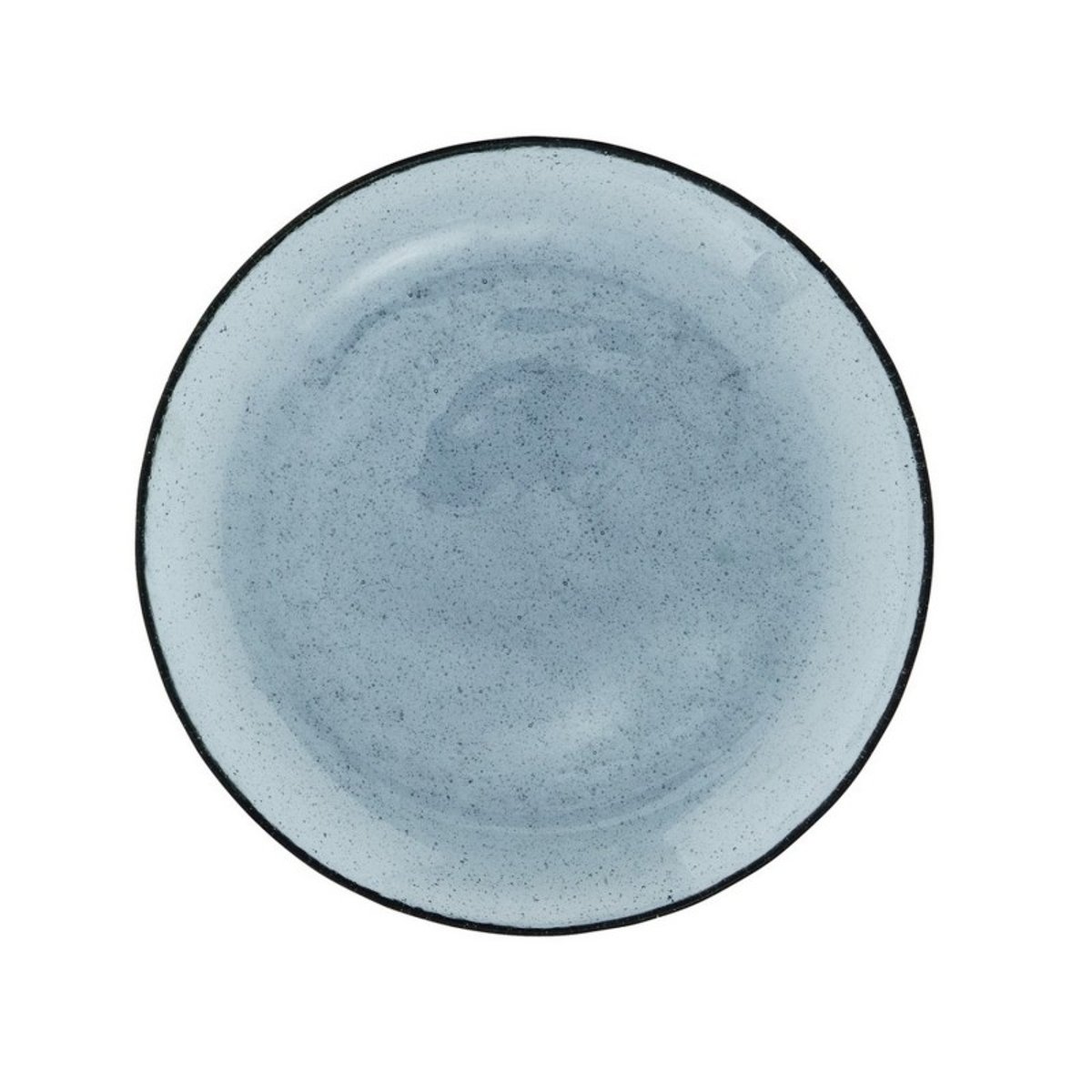 Assiette verre bullé bleu, MADAM STOLTZ