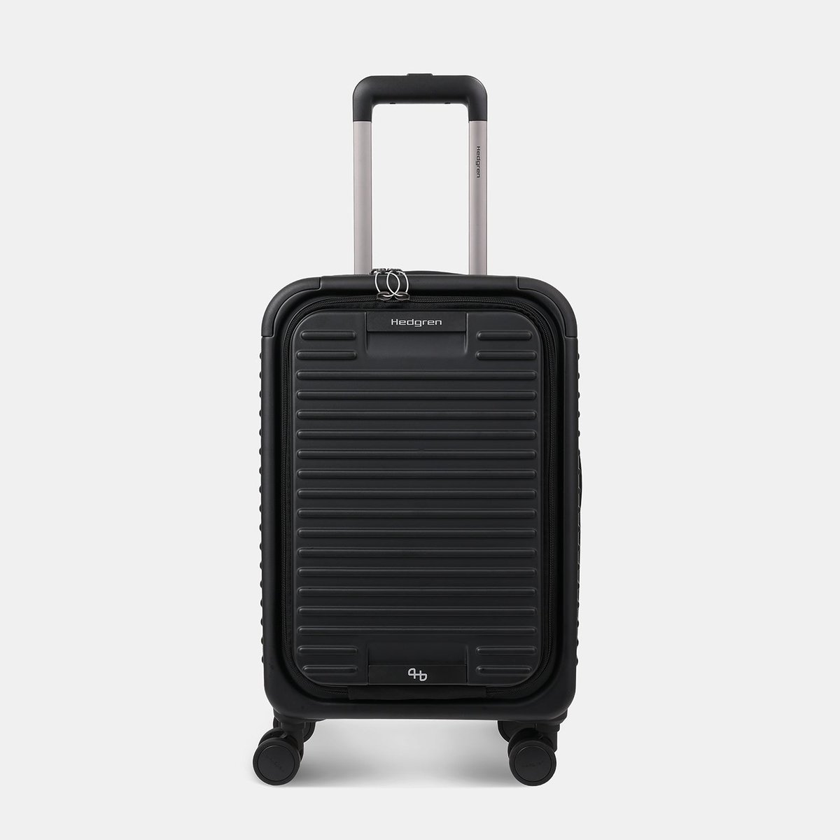 Valise cabine IATA 4 roues avec poche avant black, HEDGREN