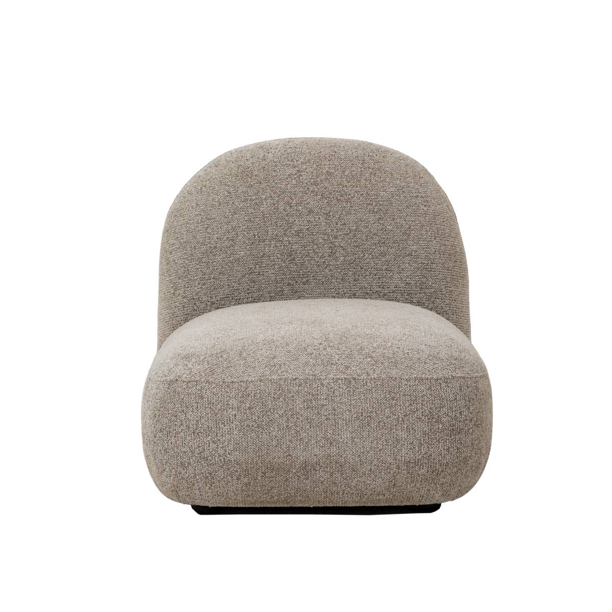 Module en tissu bouclette CALYA gris, MADE IN MEUBLES 