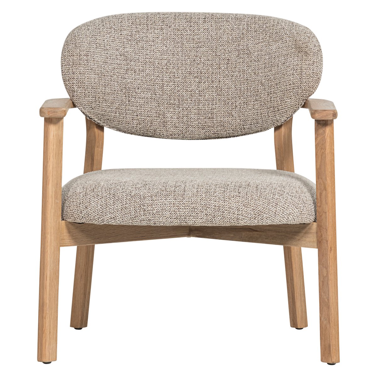 Fauteuil en chêne et tissu mélangé UDAR naturel, WOOOD