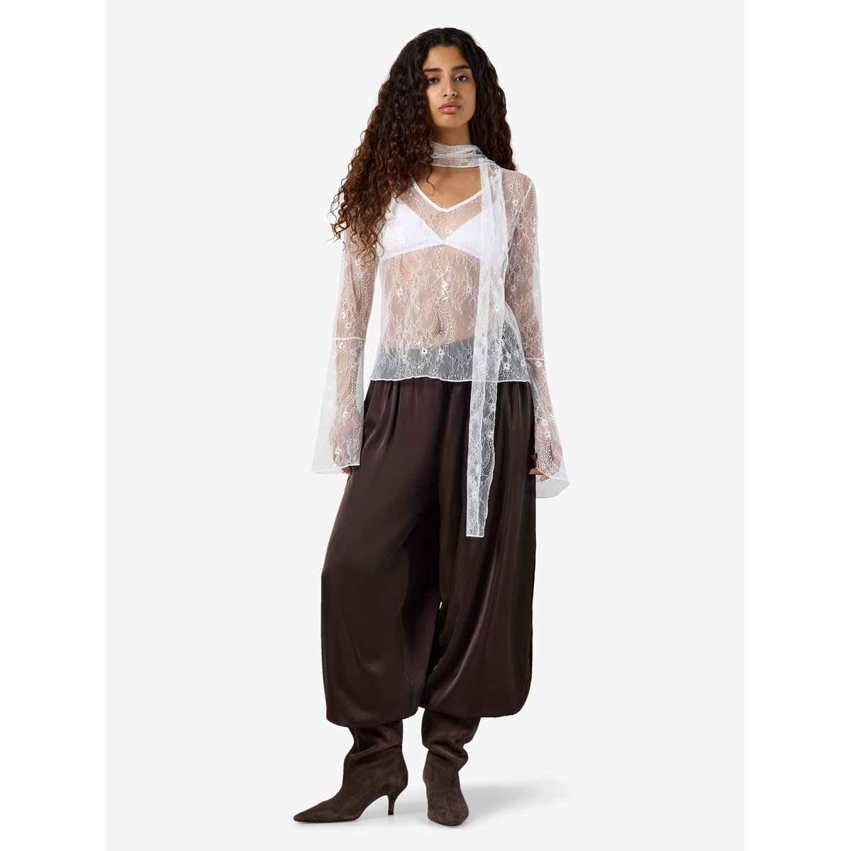 Blouse À Manches Longues blanc - cloud dancer1, NOISY MAY