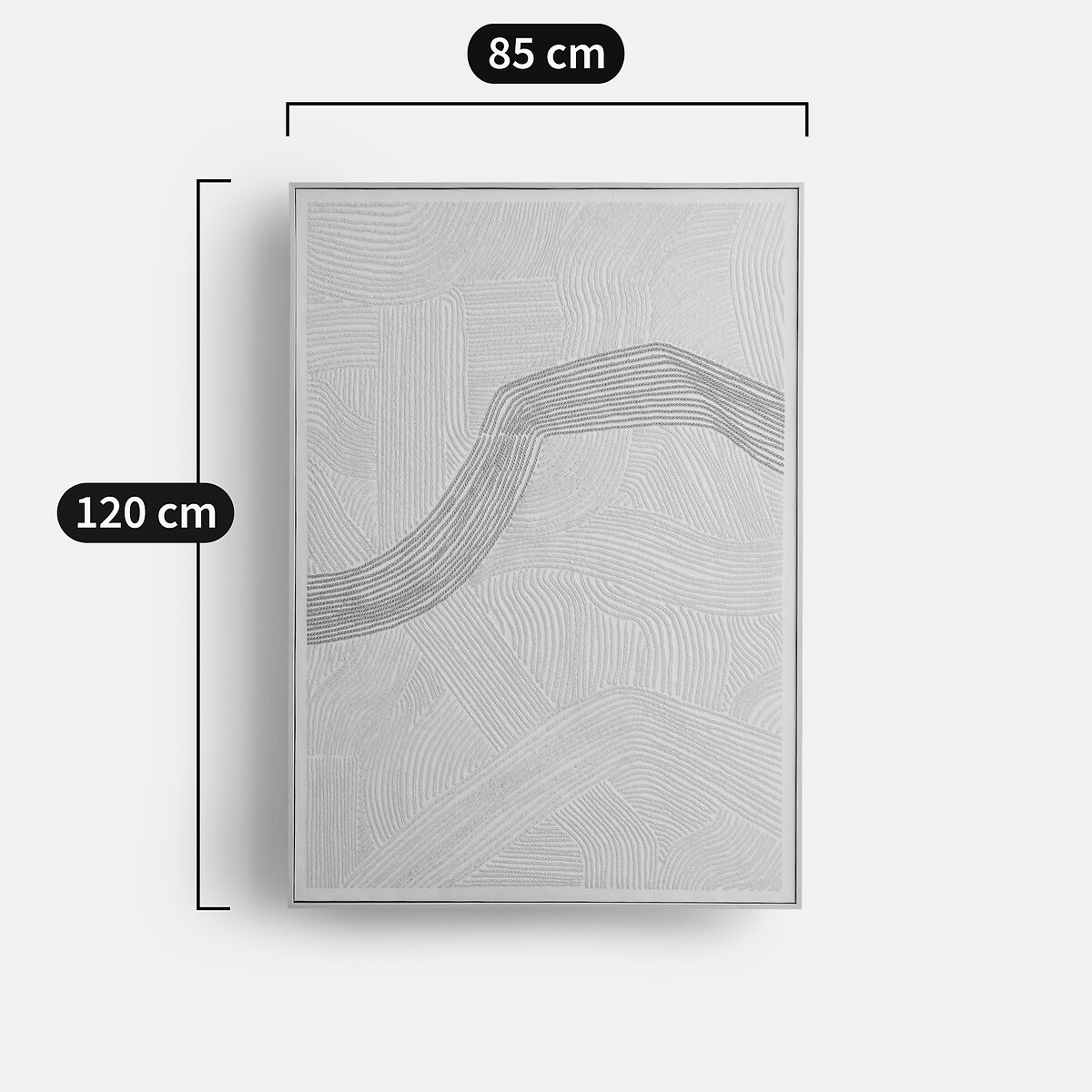 3D-geprint schilderij, breedte 85 x hoogte 120 cm, DUNA zand, LA REDOUTE INTERIEURS