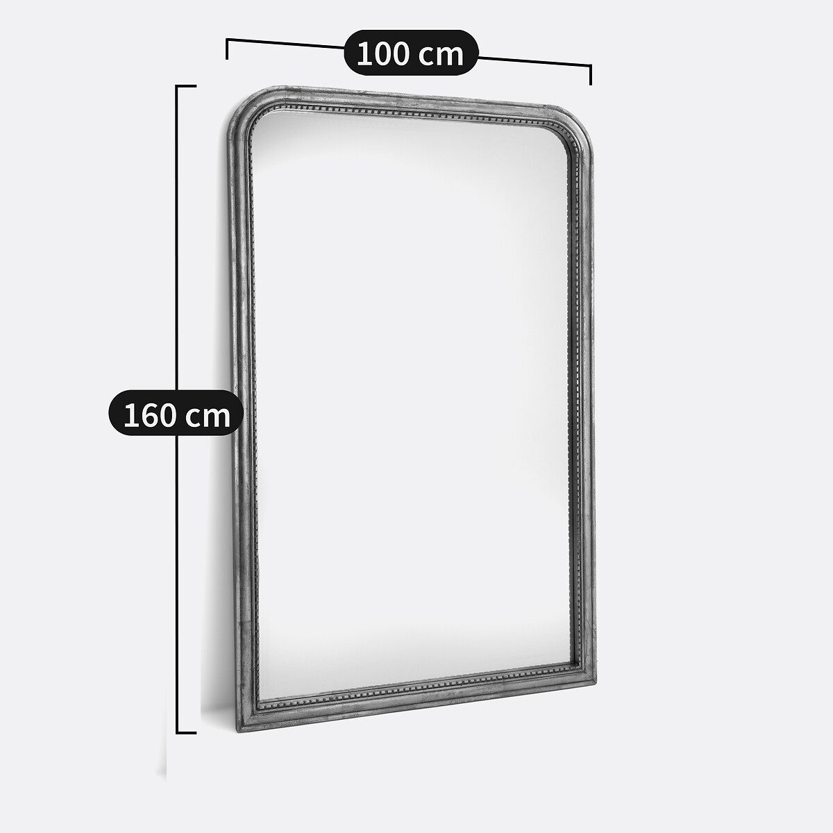 Afsan 100 X 160cm Solid Mango Wood Mirror aged gold-coloured, LA REDOUTE INTERIEURS