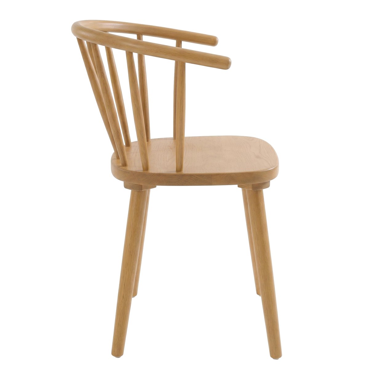 Lot de 2 chaises en bois d'orme, ALBAN beige, OVIALA