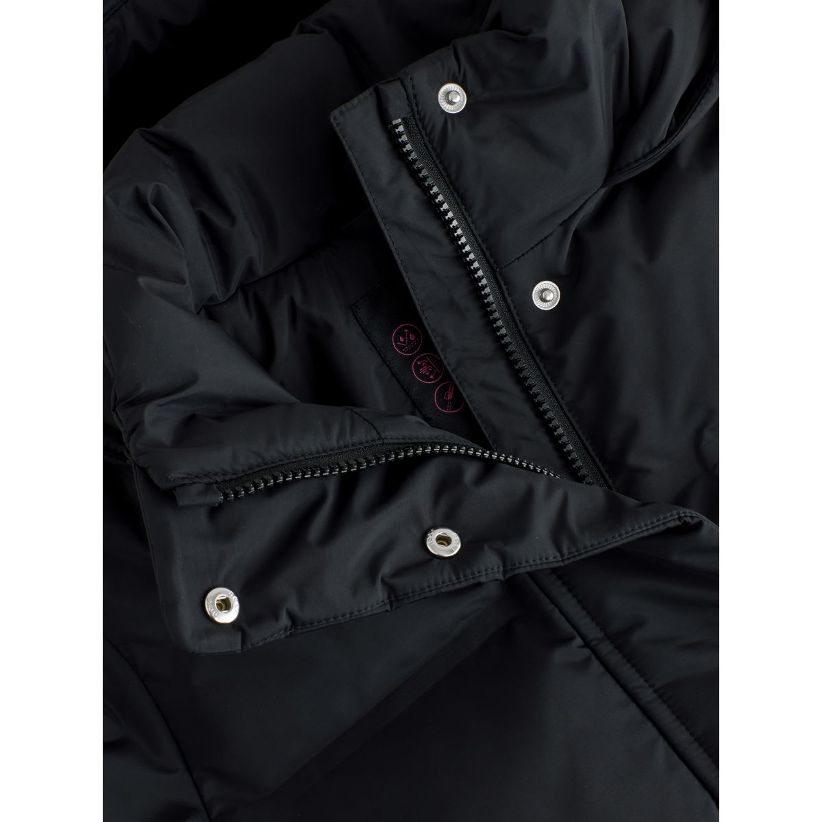 Manteau imperméable doublure imitation fourrure noir, NEXT