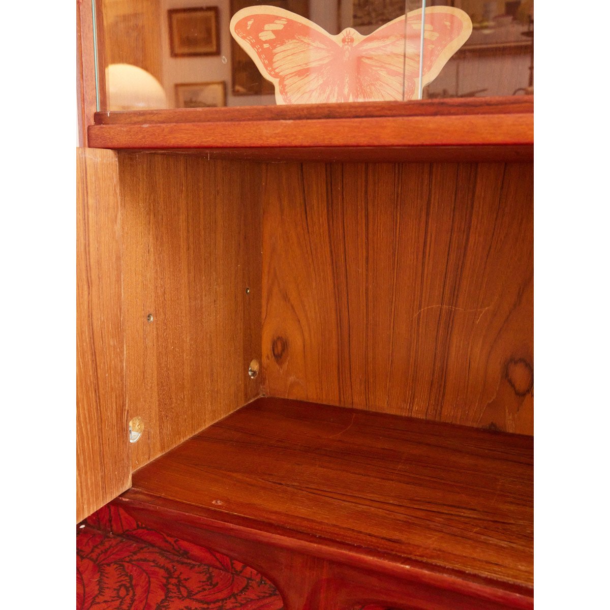 Enfilade haute scandinave en bois Margaret N°781 - Bon état bois clair, DEBONGOUT