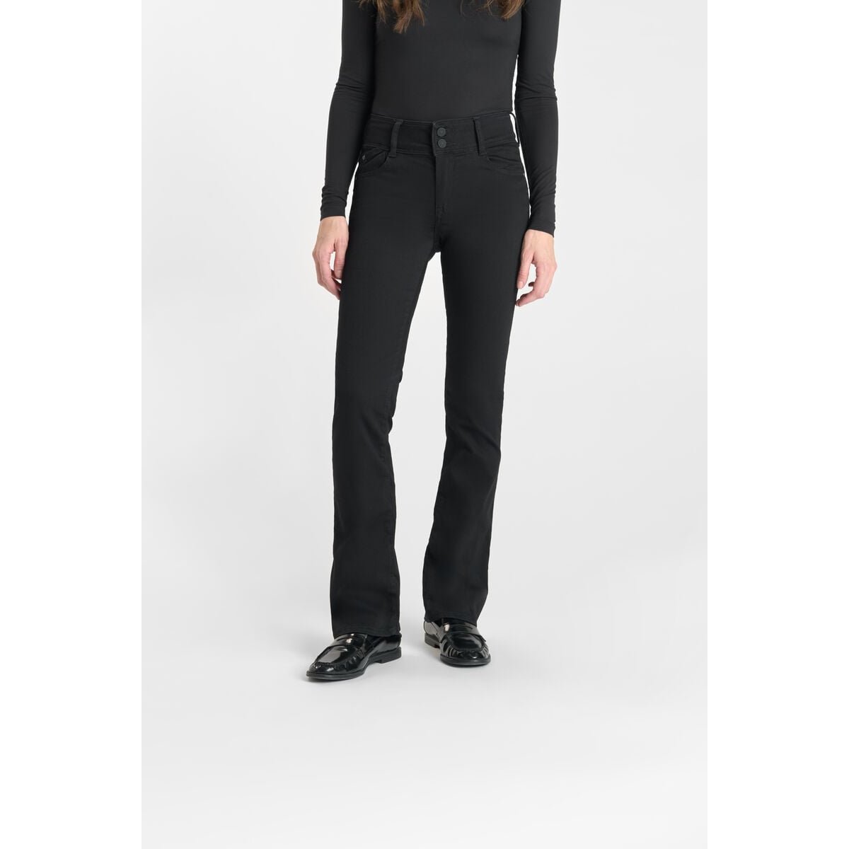 Jeans bootcut ULTRABOO, longueur 34 black, LE TEMPS DES CERISES