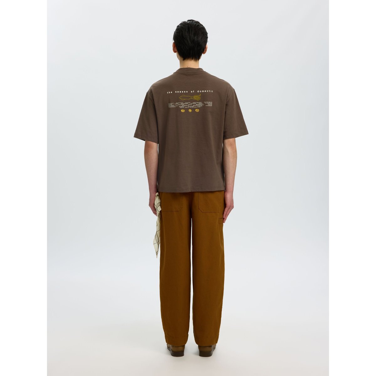 T-Shirt marron - turkish coffee1, SELECTED