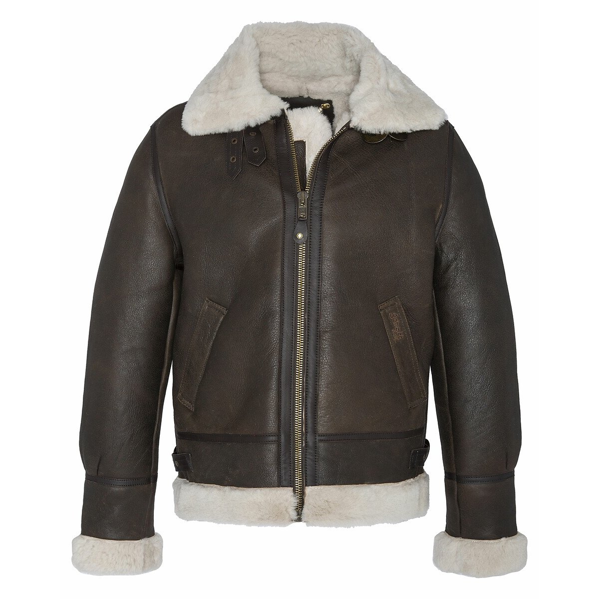 LC 1259 Leather Bomber Jacket brown, SCHOTT