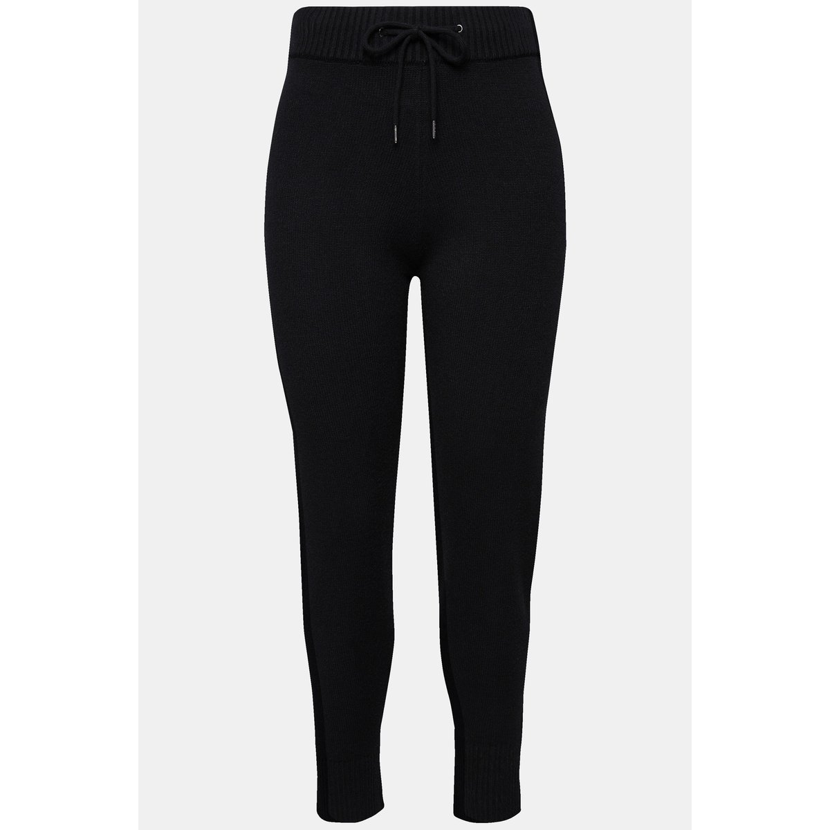 Pantalon en maille. Taille large noir, ULLA POPKEN