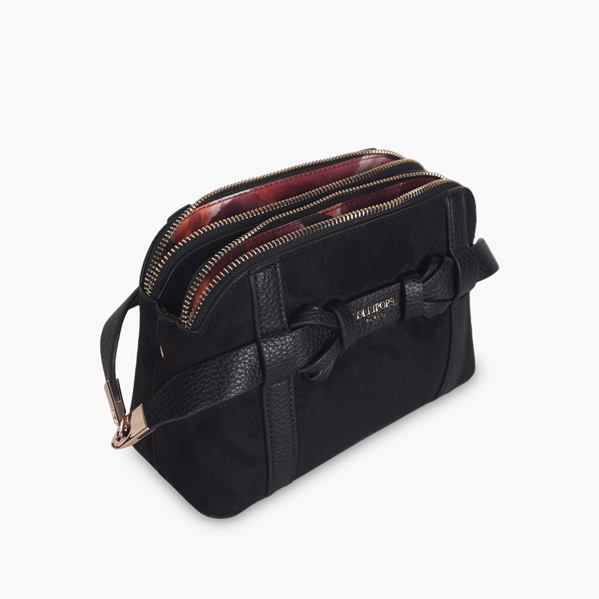 Petit sac multi poches  Taja noir,doré, LOLLIPOPS