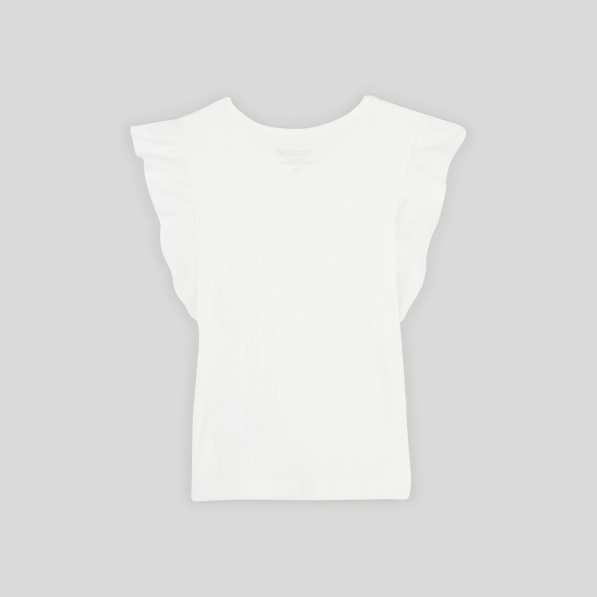 T-shirt manches courtes bimatière certifié Oekotex ecru, MONOPRIX KIDS