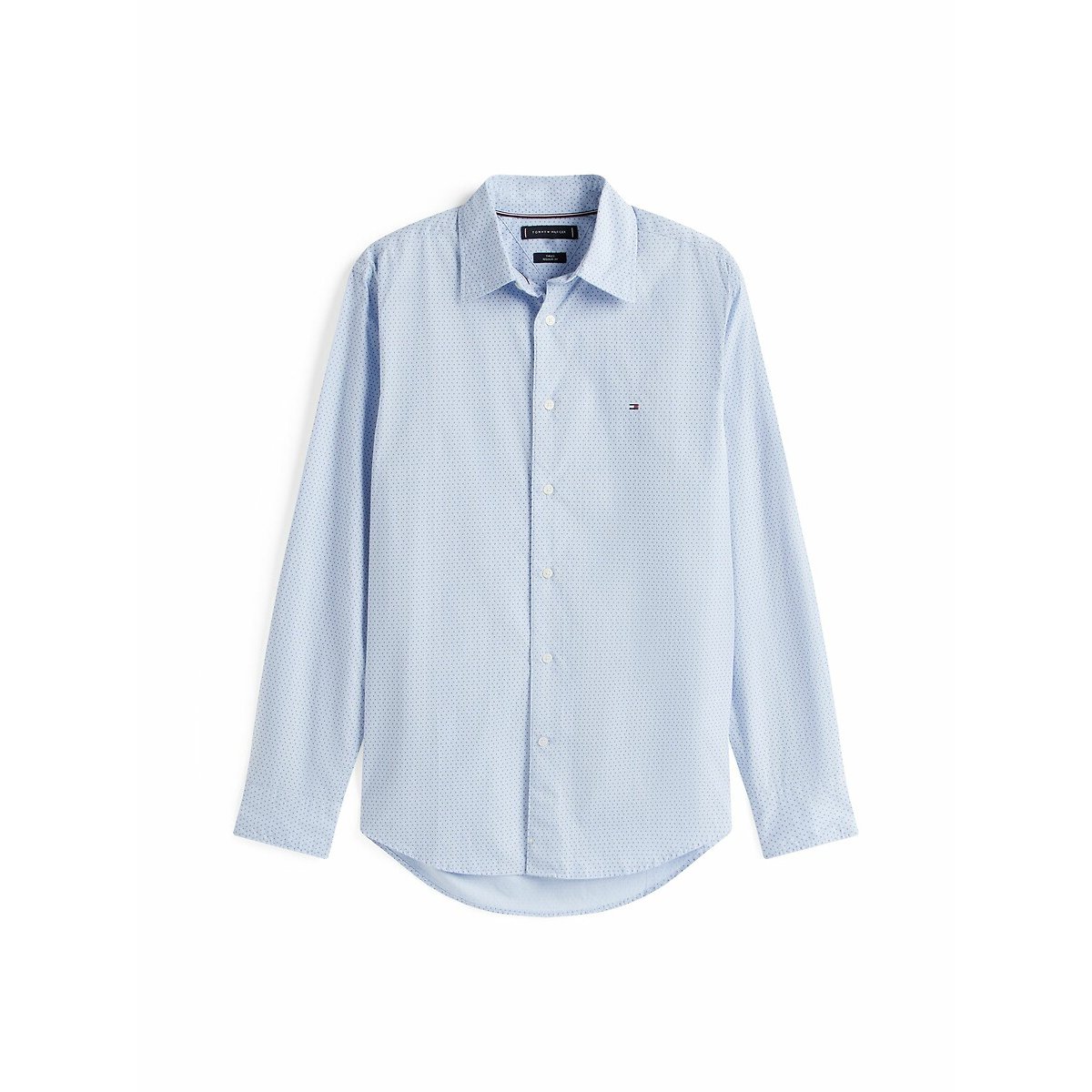 Chemise popeline imprimée bleu clair, TOMMY HILFIGER