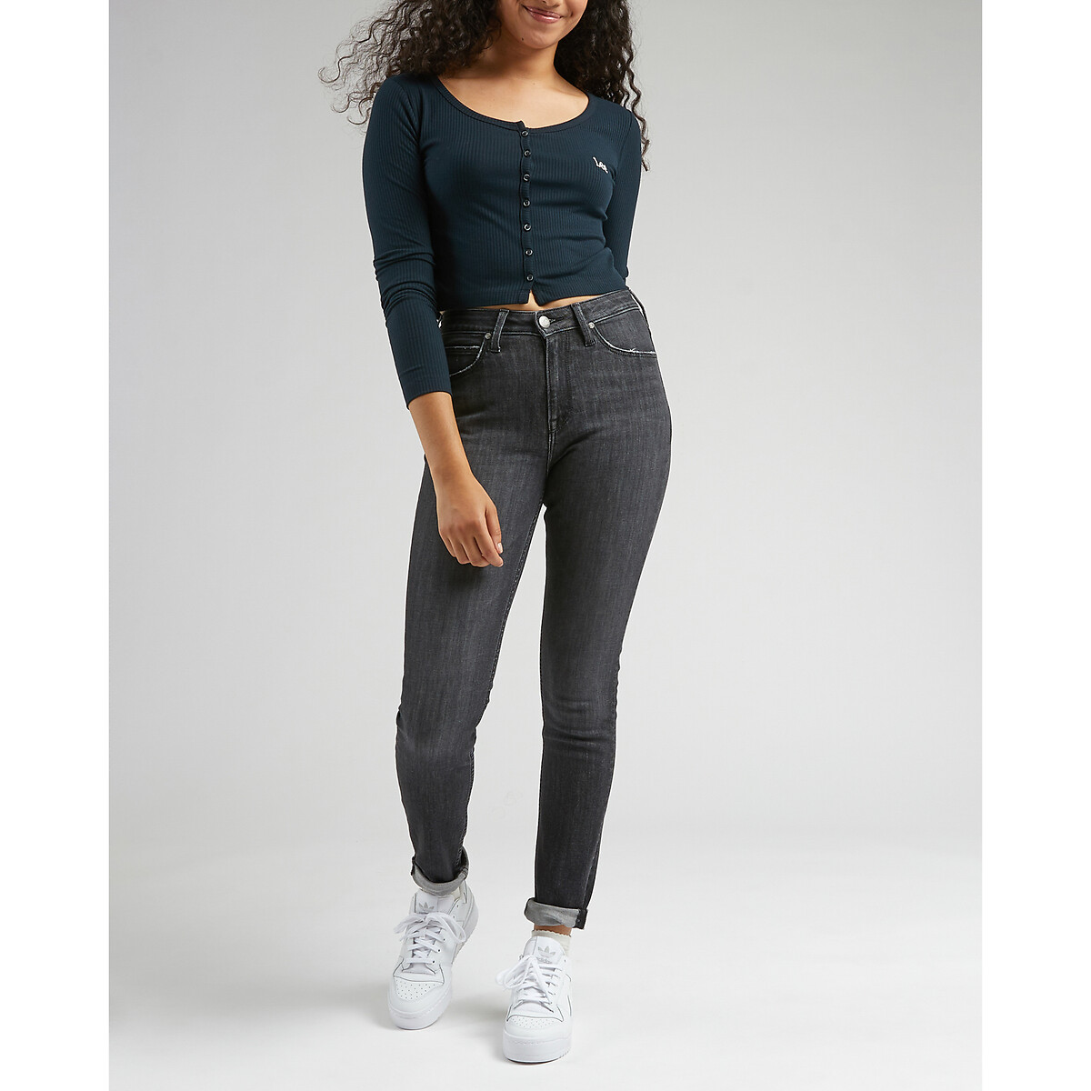 Jean Slim taille haute SCARLETT middle of the night, LEE