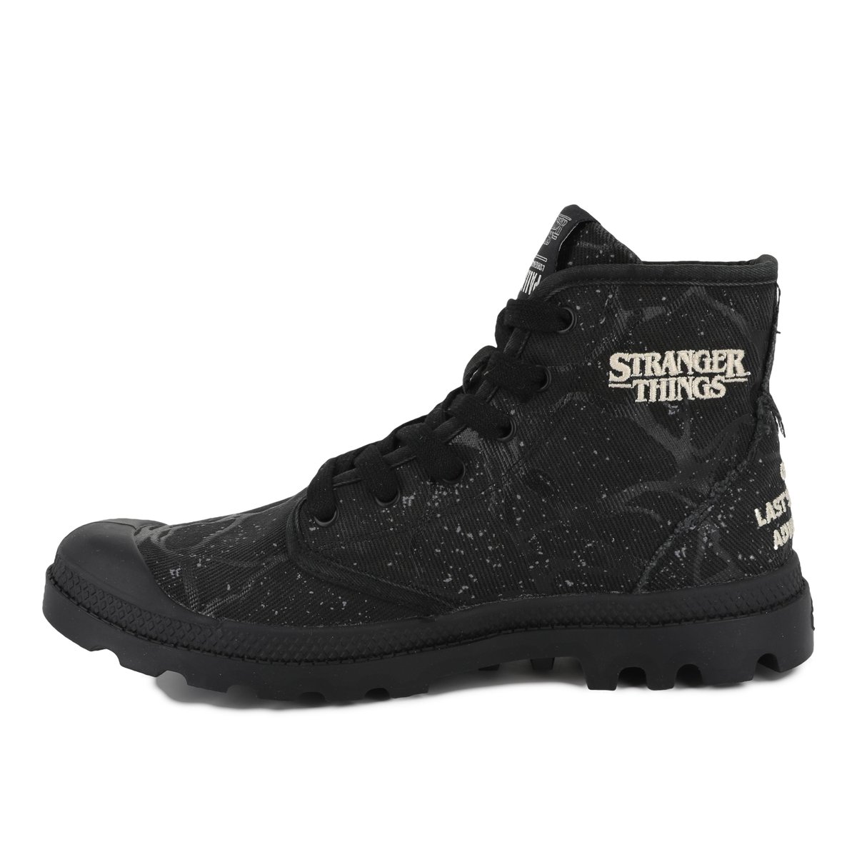 Baskets montantes en coton PAMPA HI TUNNELS noir-black, PALLADIUM
