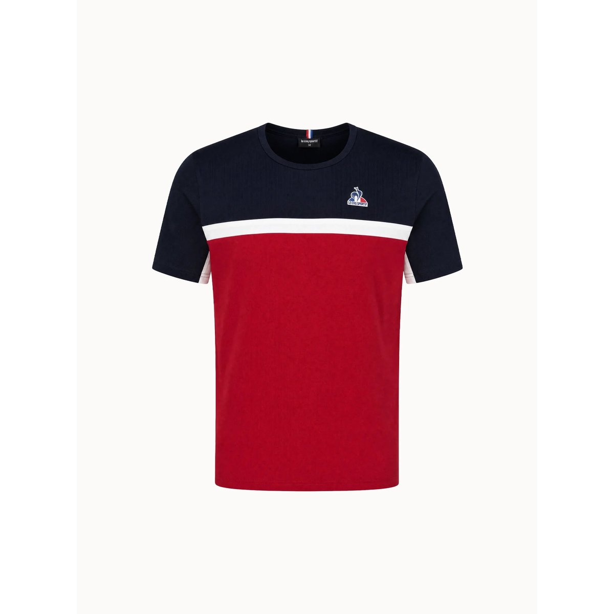 T-shirt Tricolore rio red/sky captain, LE COQ SPORTIF