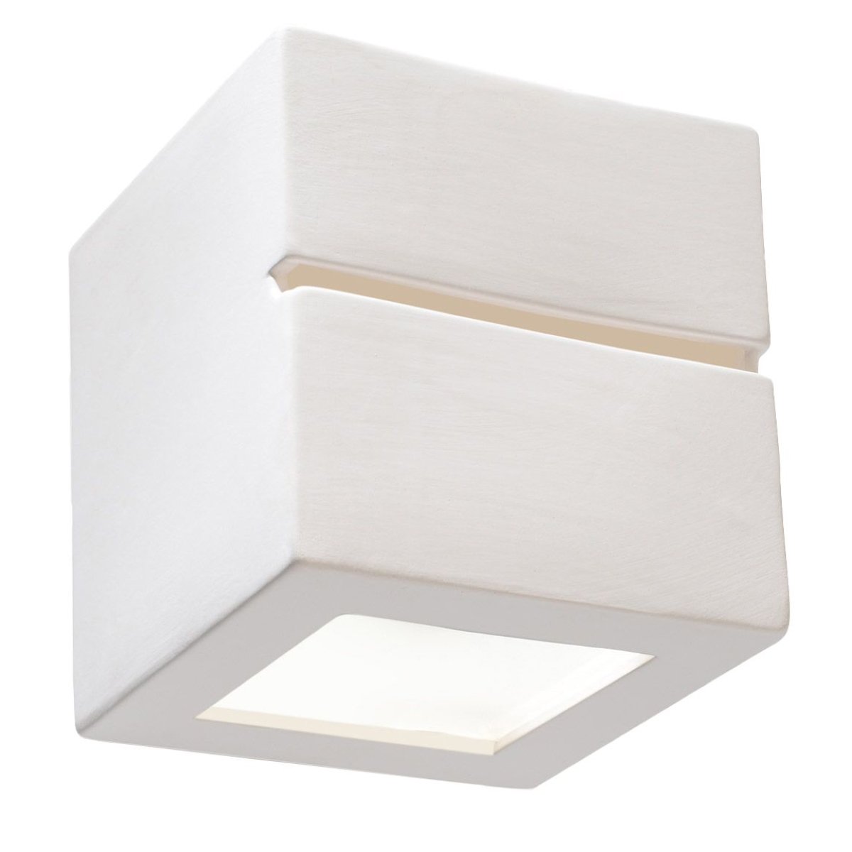 Applique Céramique Blanc E27 1 Leo Line blanc, EDEN