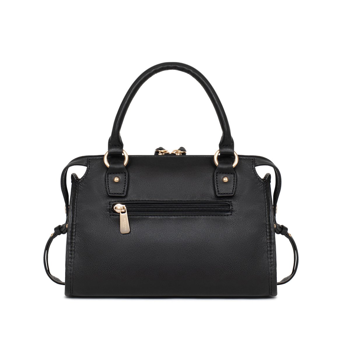 Sac porté main 2 poignées TAIMA noir, HEXAGONA