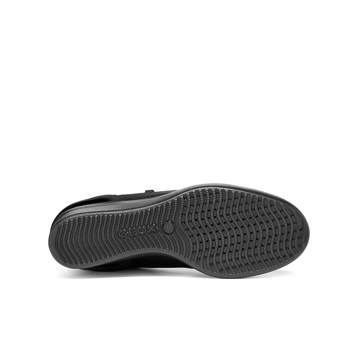 Atmungsaktive Sneaker mit Keilabsatz, STARDUST schwarz, GEOX