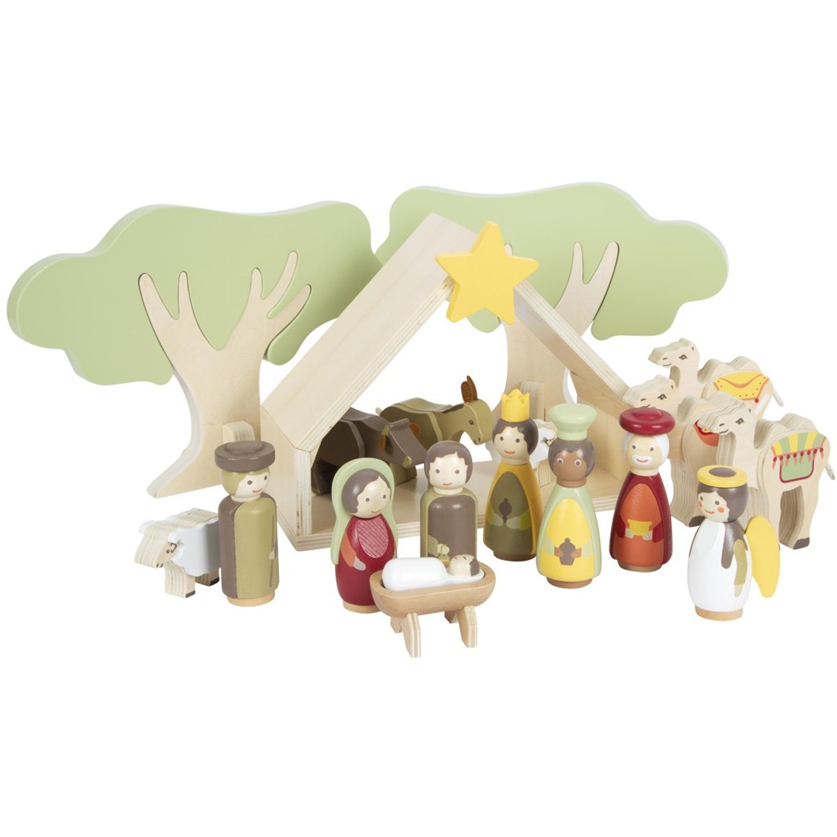 Set de jeu Crèche de Noël beige, SMALL FOOT COMPANY