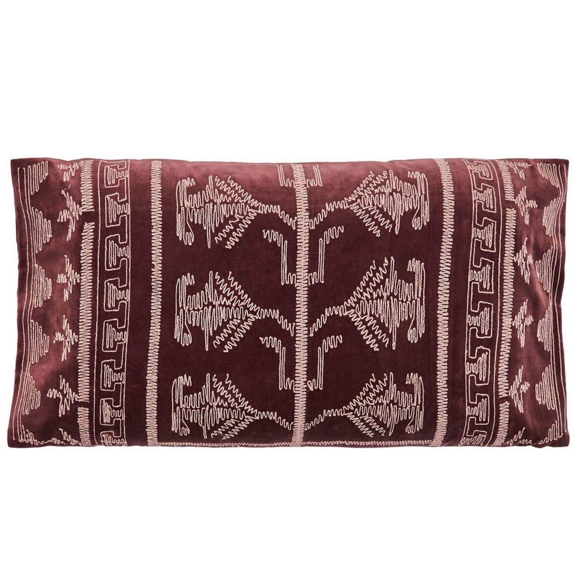 Coussin en coton 80x40 cm Harlov marron, HOUSE DOCTOR