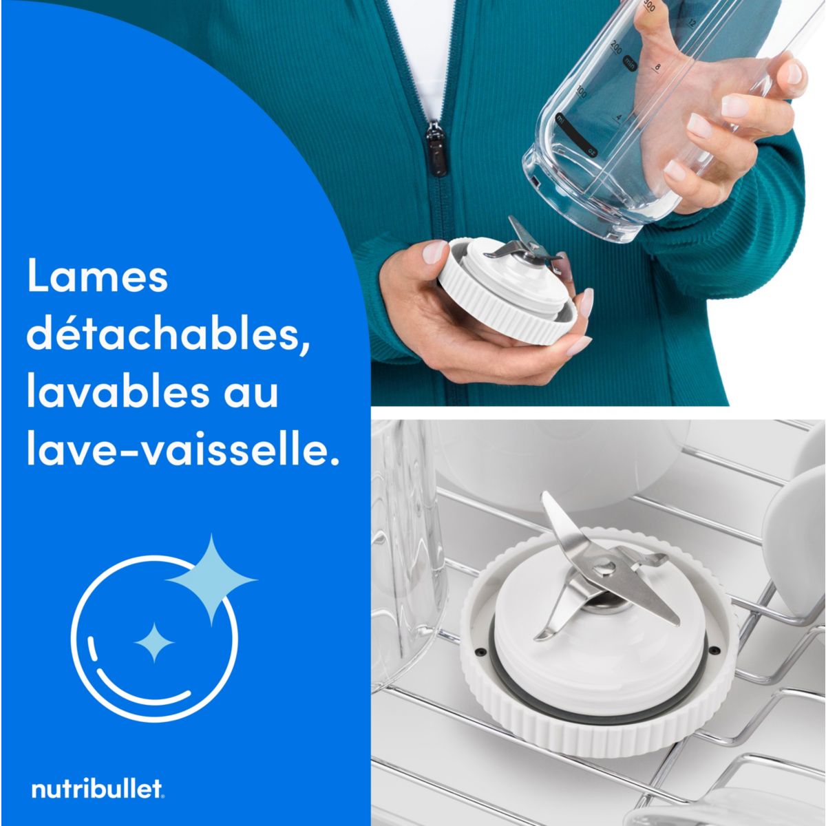 Blender FLEX - White NBP013W couleur unique, NUTRIBULLET