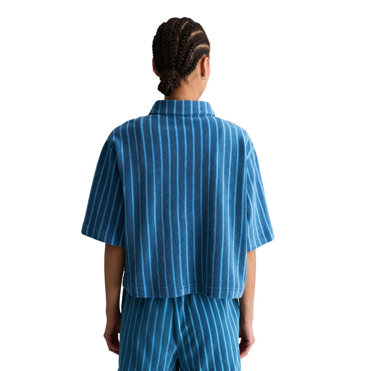 Survêtement en éponge boxy en coton organique bleu, MARC O’POLO DENIM
