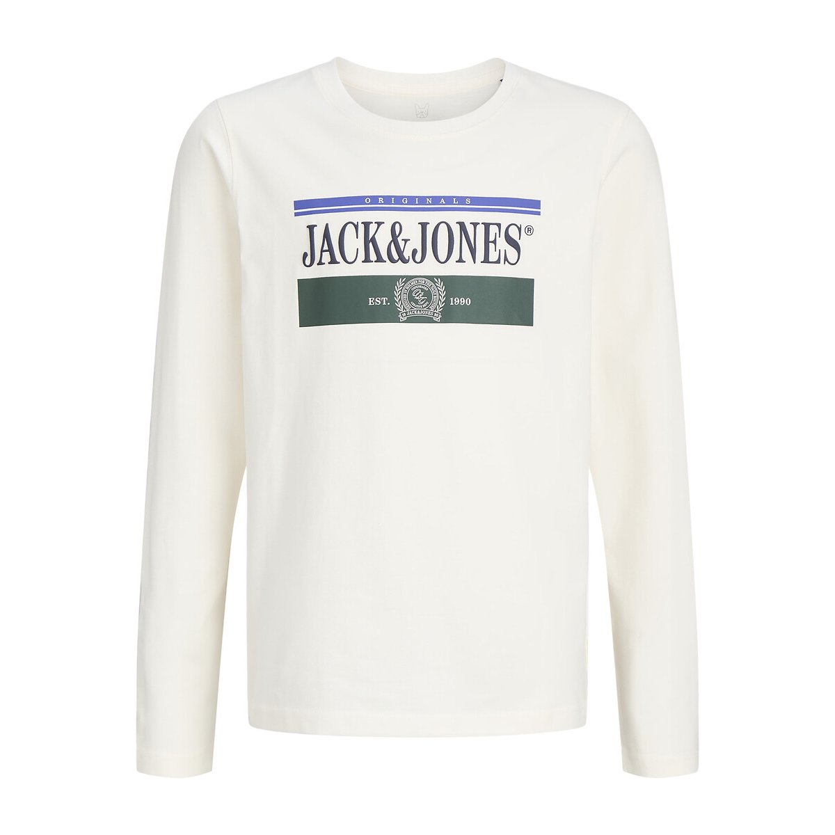 Camisola de mangas compridas branco, JACK & JONES JUNIOR