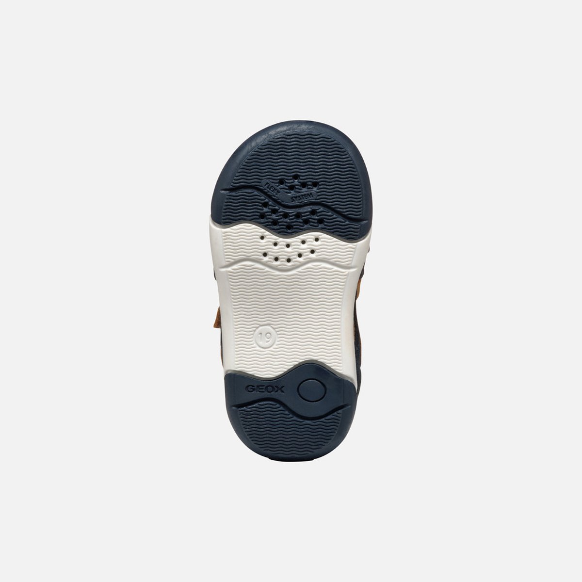Sandales B SANDAL ZAPITO bleu marine/caramel, GEOX