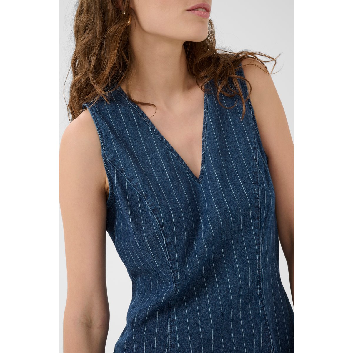 Robe en jean bleu foncé lavé, CULTURE
