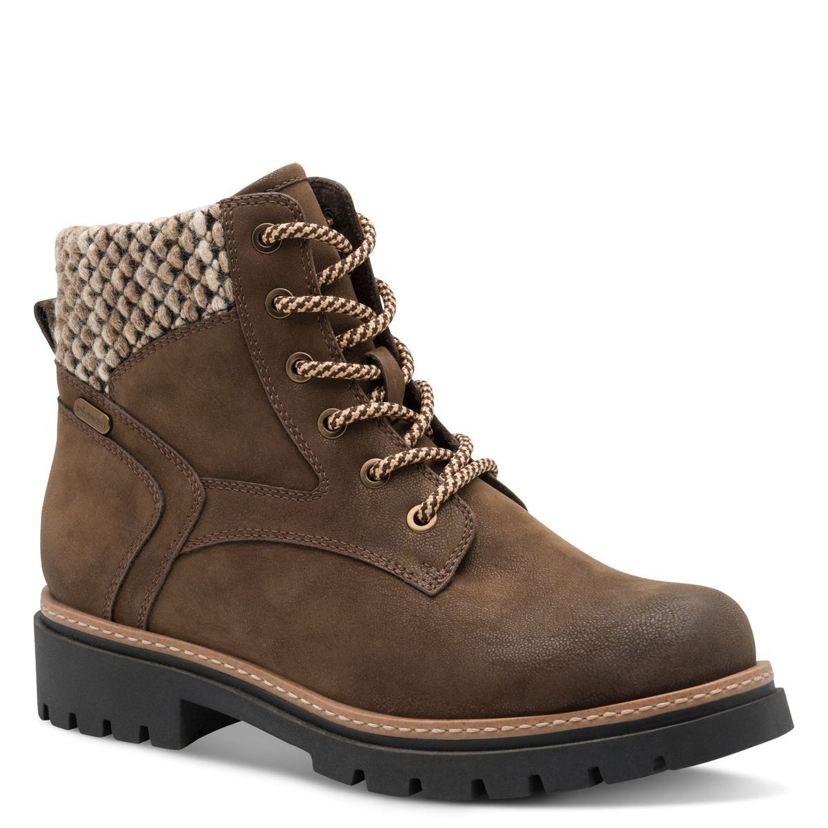 Bottine talon bloc marron camel moutarde, MARCO TOZZI
