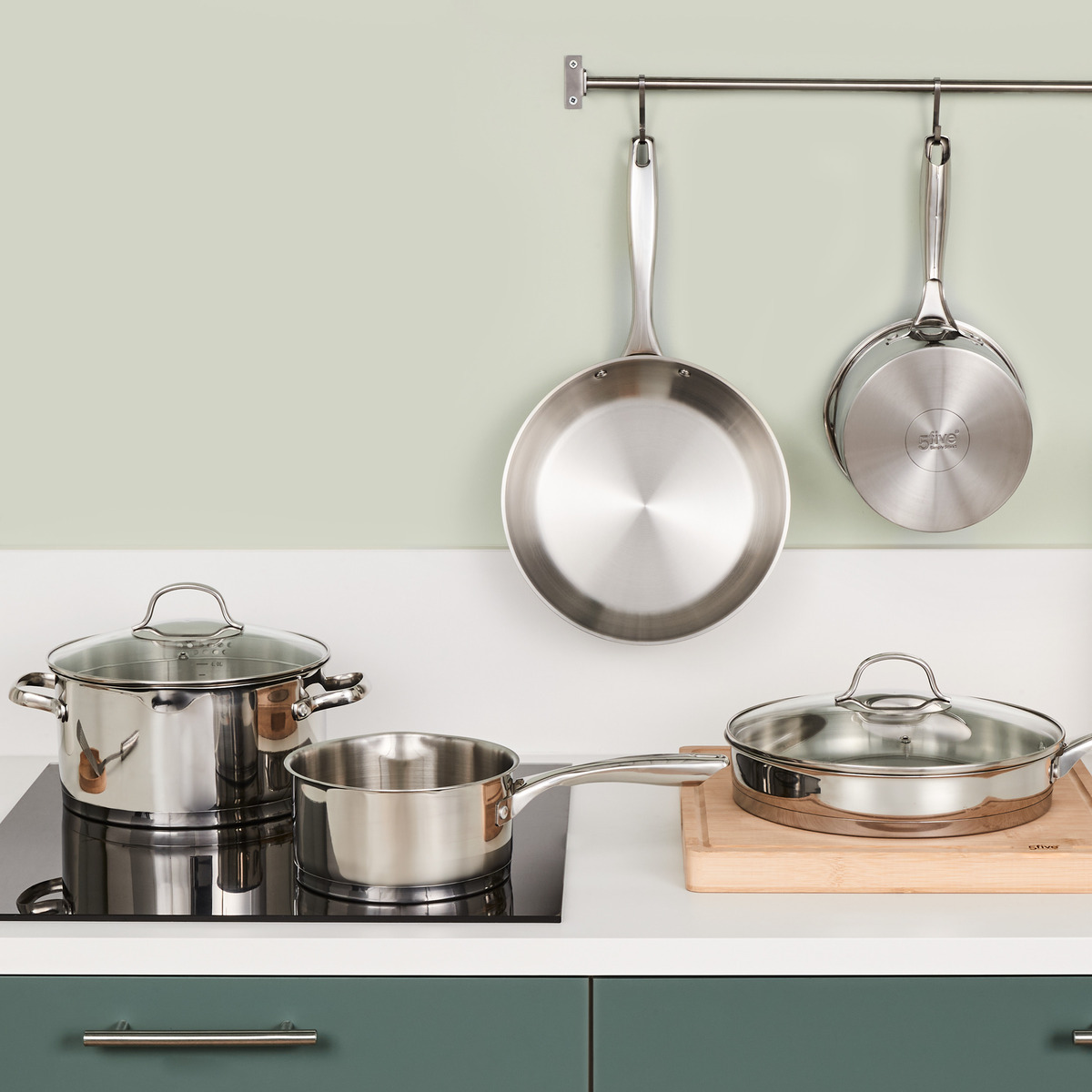 Faitout en inox RESILIENCE argent, 5FIVE SIMPLY SMART