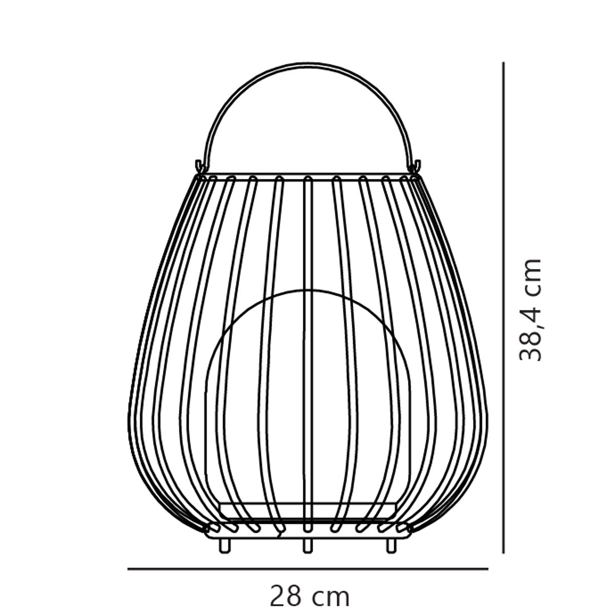 Luminaire nomade Rechargeable et Agréable d'extérieur / 300 Lumen - en métal, Jim rouge, NORDLUX
